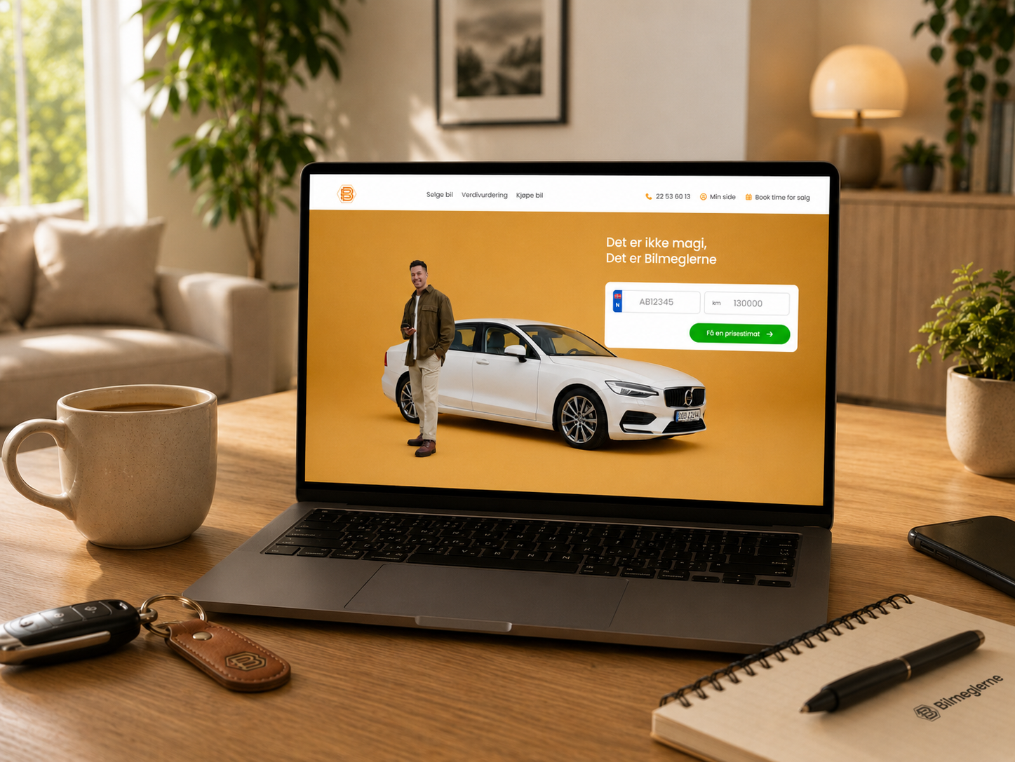 Komplett nettside med kunde portal