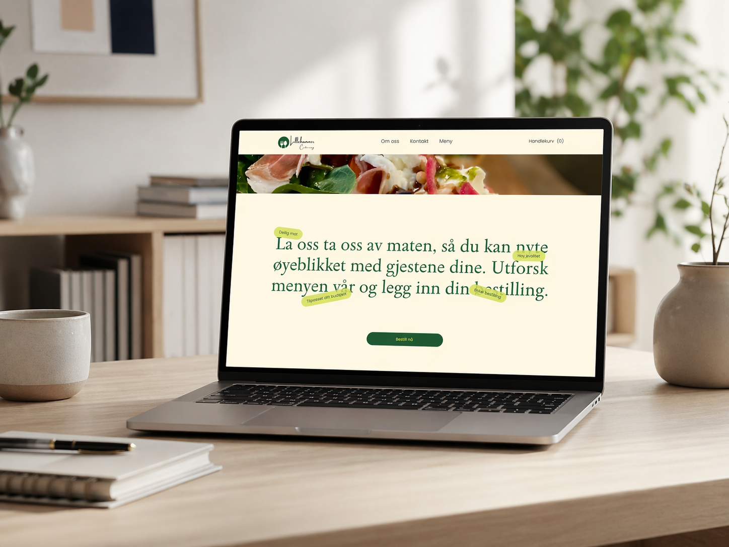 Ny nettside for å ta imot bestillinger enkelt